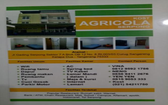 Kost Agricola Serpong Image