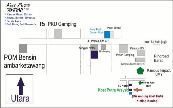 Kost Putra Kmr Mdi Dlm di UMY Terpadu Jogja Image