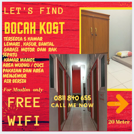 Bocah Kost Bersi dan Murah Image