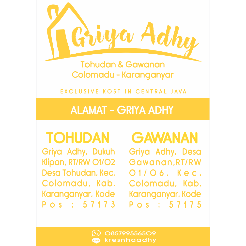 GRIYA ADHY    Kost & Guesthouse Exclusive Solo Surakarta Image