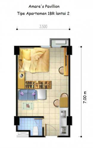 Kost di Ciganjur Jakarta Selatan    Amare   Pavillion    Pria / Wanita Image