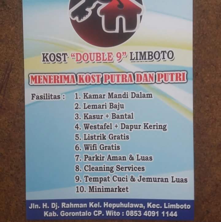 Kost Double 9 Limboto    Gorontalo Image