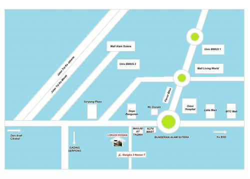 Kost Pria / Wanita / Suami-Istri di Alam Sutera Tangerang Selatan Image